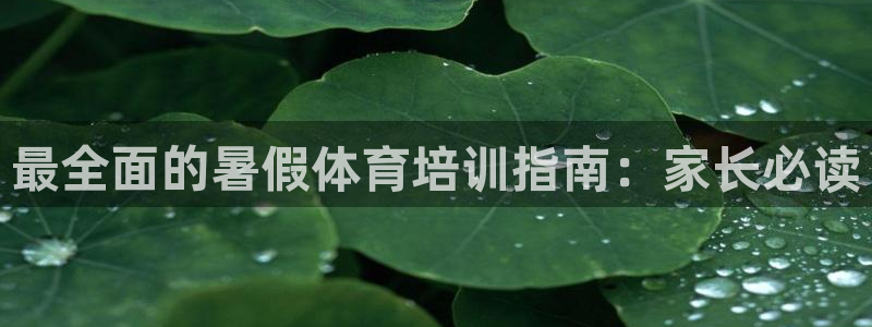 尊龙 ag：最全面的暑假体育培训指南：家长必读