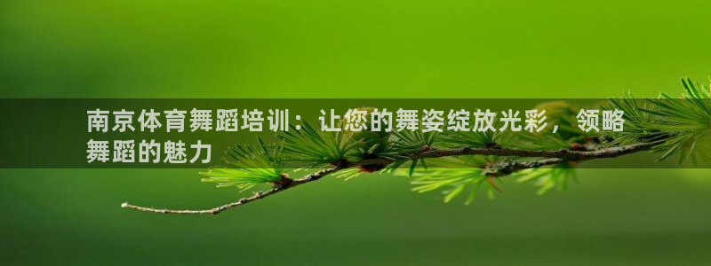 尊龙人生就是博AG：南京体育舞蹈培训：让您的舞姿绽放