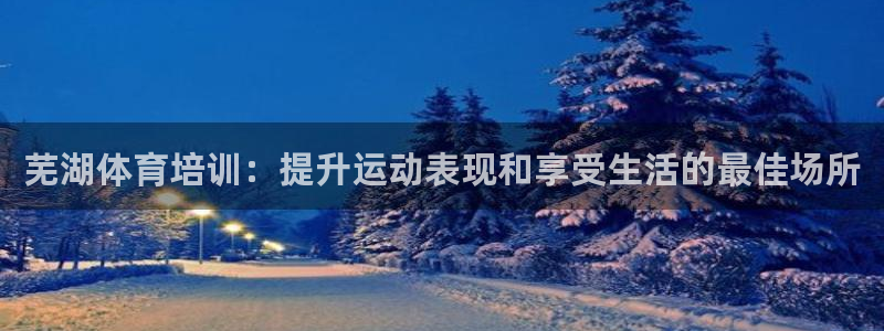 凯时app赢AG发财网来就送38：芜湖体育培训：提升