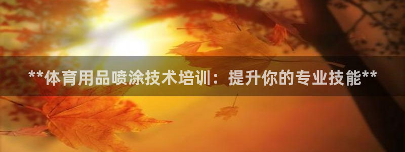 尊龙客服：**体育用品喷涂技术培训：提升你的专业技能