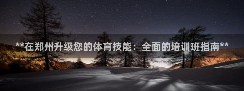 凯时登录首页,凯时K66：**在郑州升级您的体育技能：全面的
